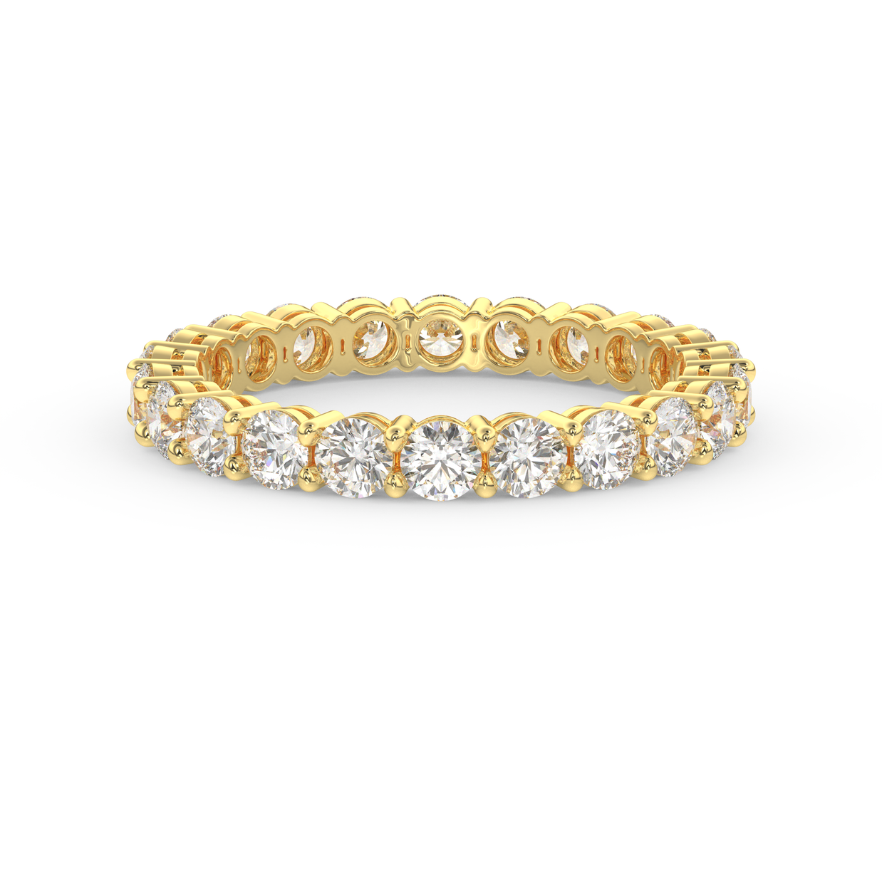 Band - Yellow gold 1.3 ct - view 2