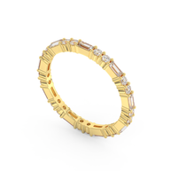 Asheville Luminous Diamond Band, Gold 14K