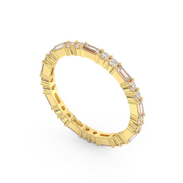 Asheville Luminous Diamond Band, Gold 14K