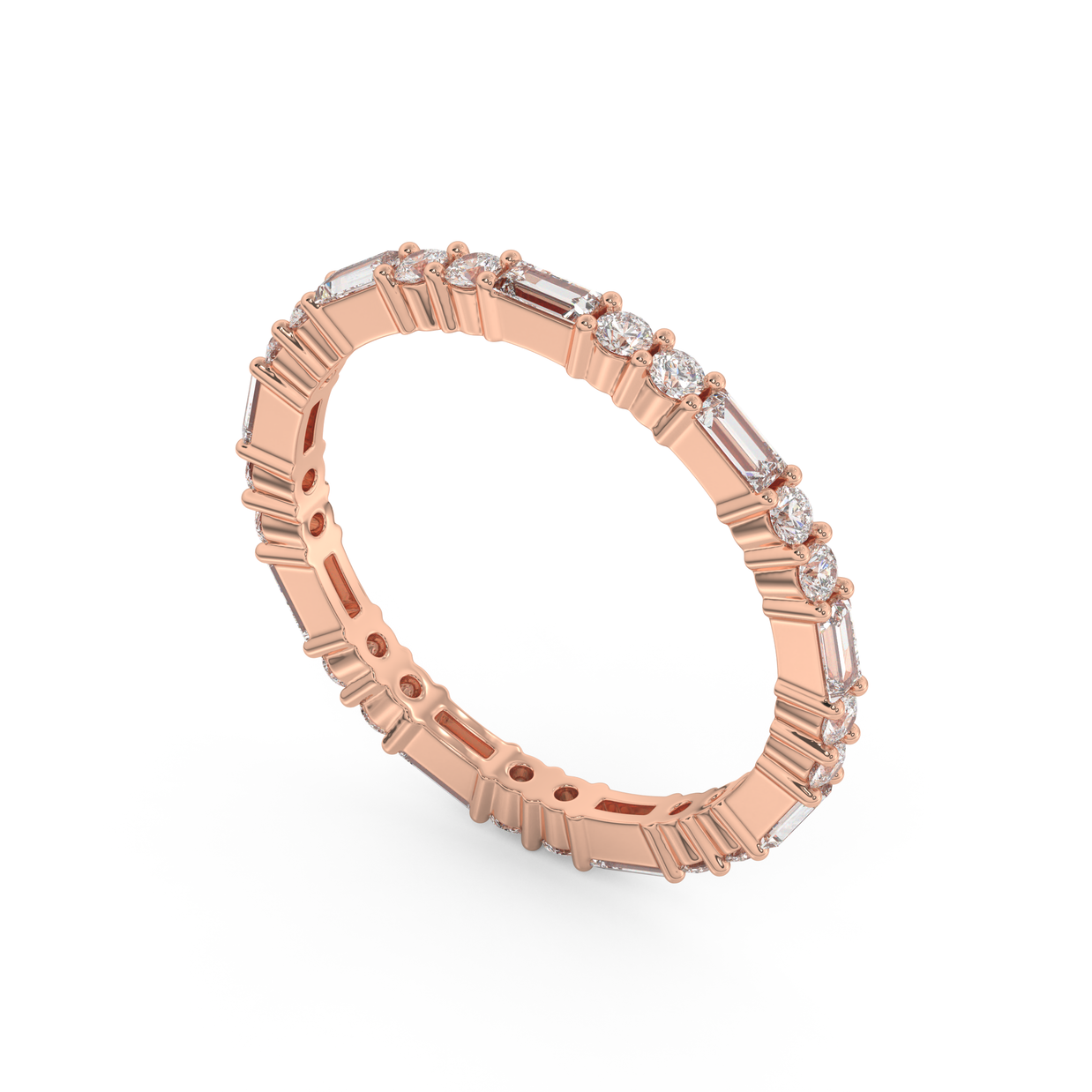 Asheville Luminous Diamond Band, Gold 14K