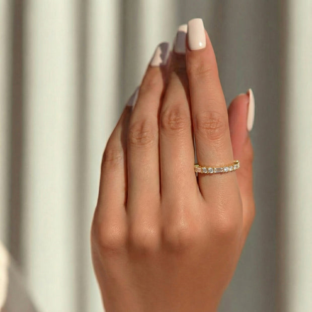 Asheville Luminous Diamond Band, Gold 14K