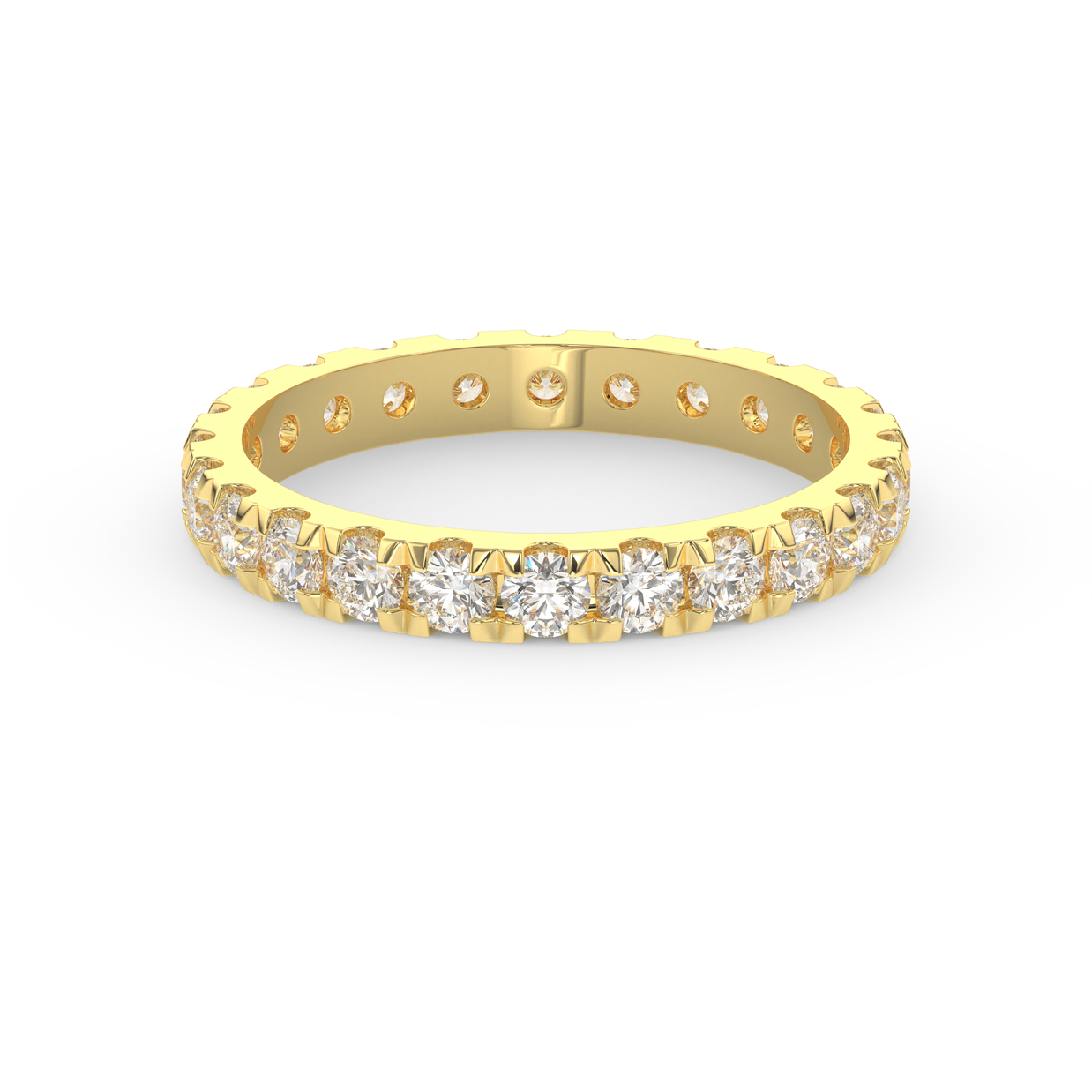 Key Biscayne Diamond Band, Gold 14K