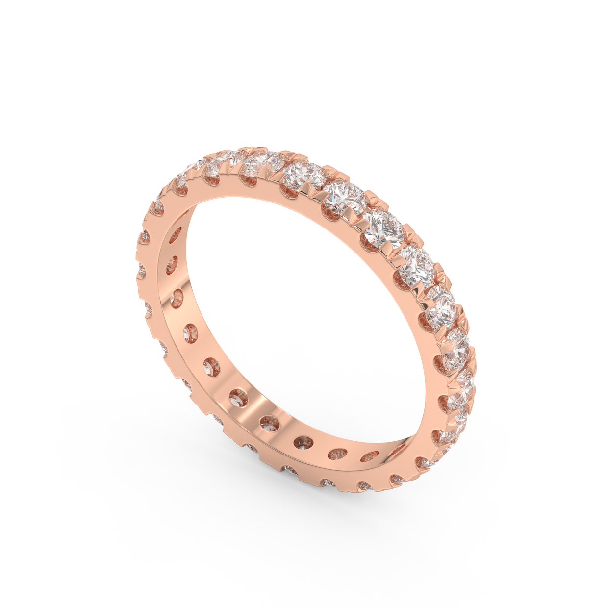 Key Biscayne Diamond Band, Gold 14K