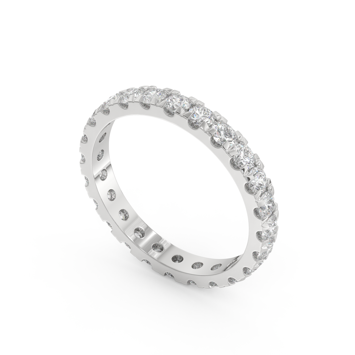 Key Biscayne Diamond Band, Gold 14K