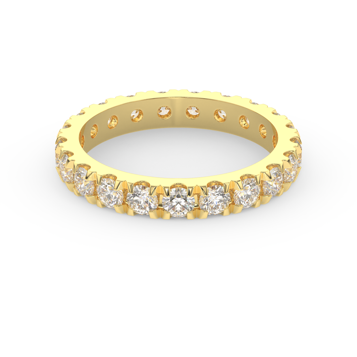 Key Biscayne Diamond Band, Gold 14K