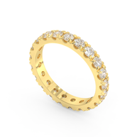 Key Biscayne Diamond Band, Gold 14K