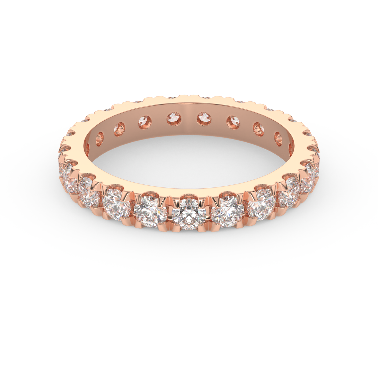 Key Biscayne Diamond Band, Gold 14K