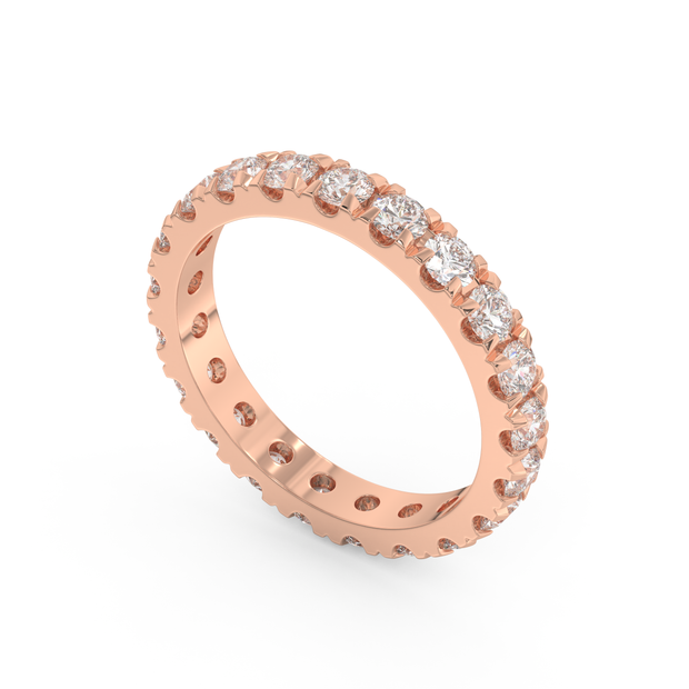 Key Biscayne Diamond Band, Gold 14K