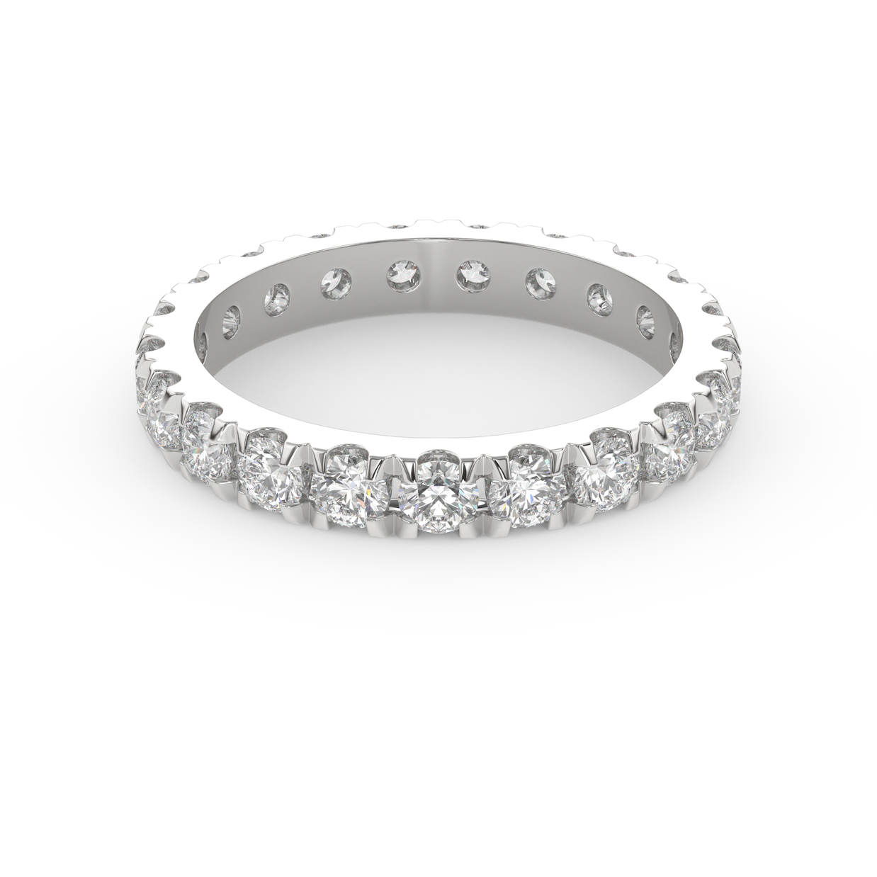 Key Biscayne Diamond Band, Gold 14K