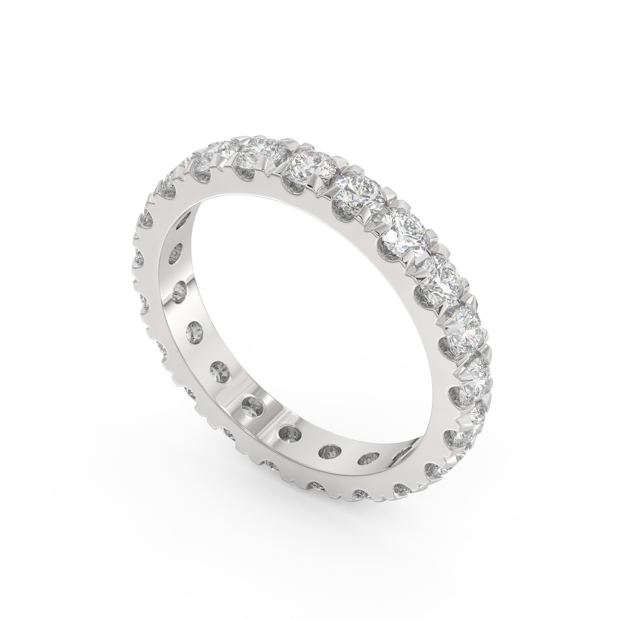 Key Biscayne Diamond Band, Gold 14K