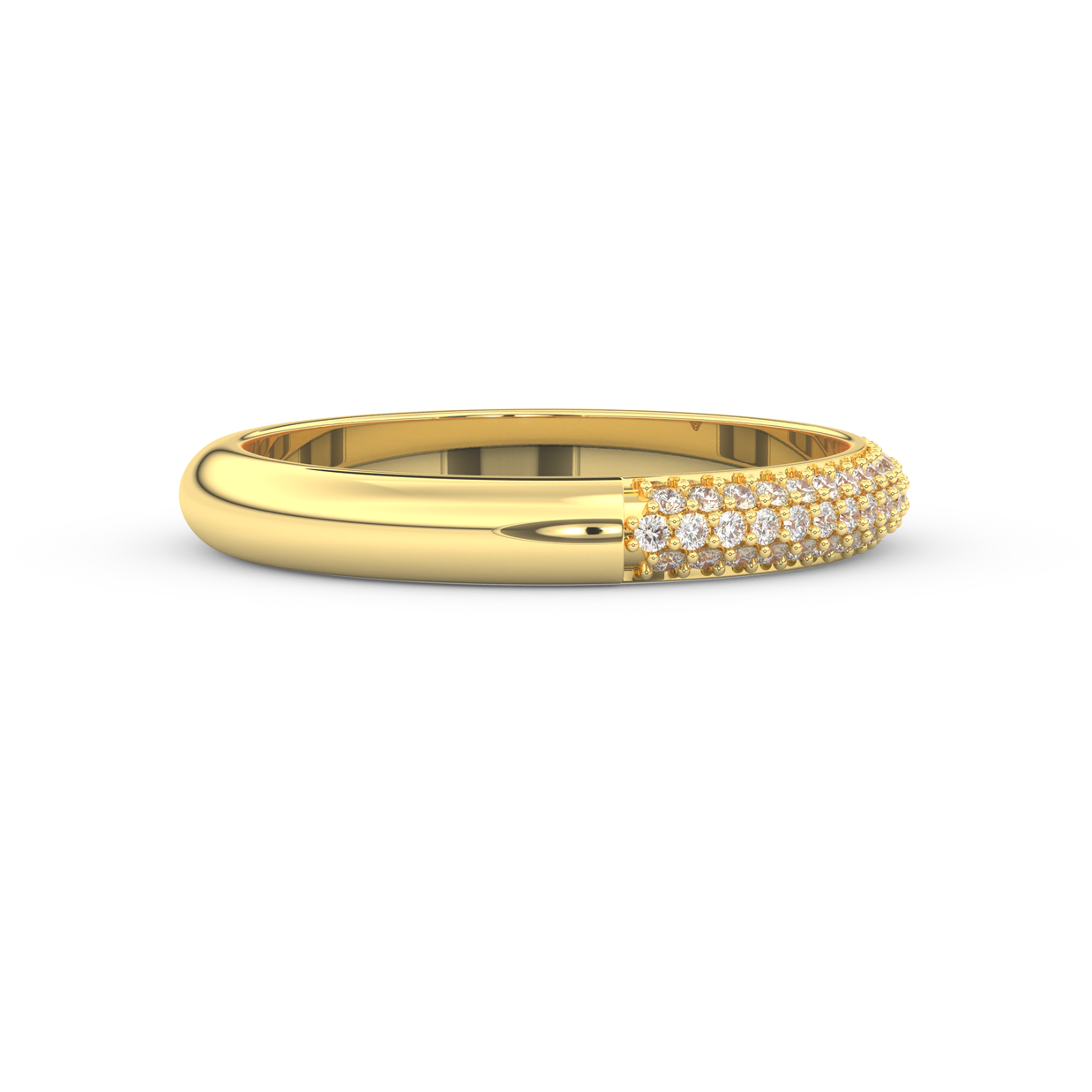 Burlington Snow Diamond Band, Gold 14K