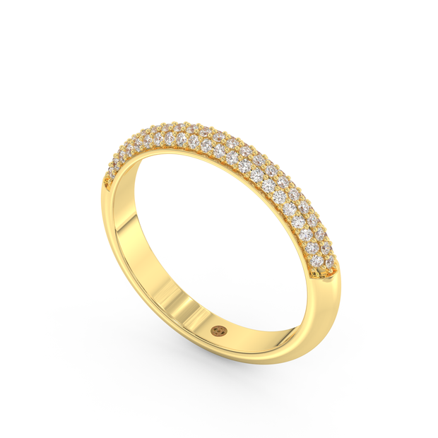 Burlington Snow Diamond Band, Gold 14K