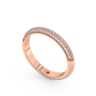 Burlington Snow Diamond Band, Gold 14K