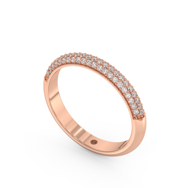 Burlington Snow Diamond Band, Gold 14K