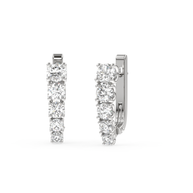 Hilton Head Line Diamond Earring, Gold 14K