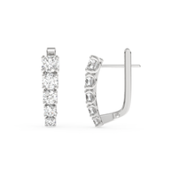 Hilton Head Line Diamond Earring, Gold 14K