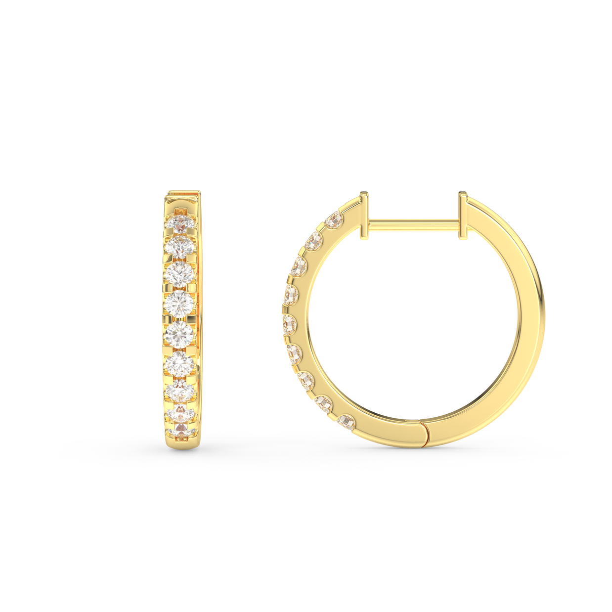 Madison Sparkle Diamond Earring, Gold 14K