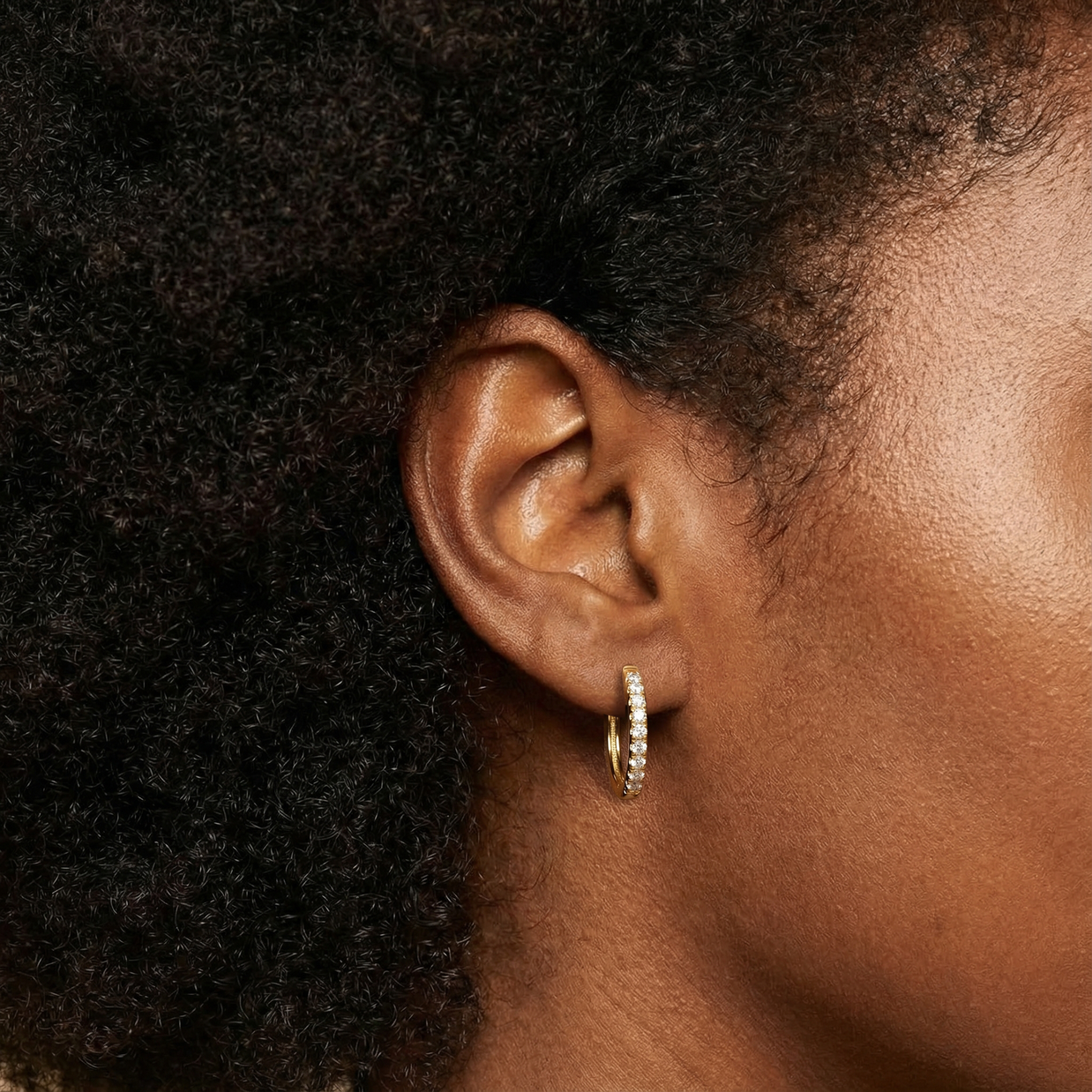 Madison Sparkle Diamond Earring, Gold 14K